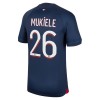 Maglia ufficiale Paris Saint Germain 2023-24 Mukiele 26 Casa per Uomo